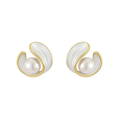 Lee - White Opal Earrings