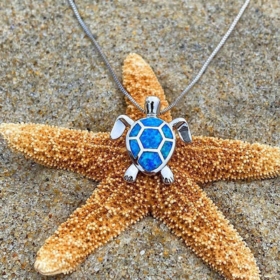 Opal Sea Turtle Jewellery Set