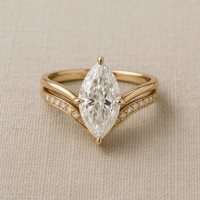 Drop Crown Gold Ring