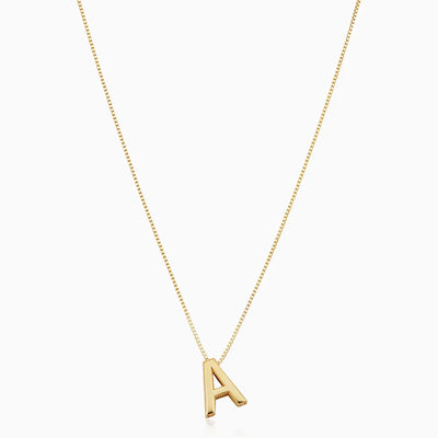Love letter initial necklace