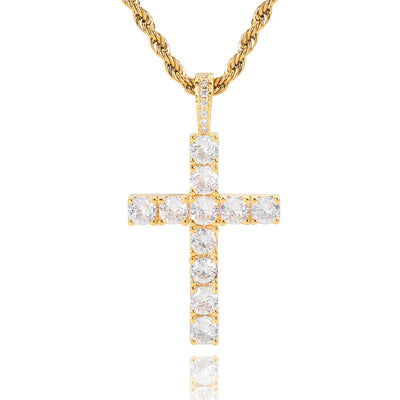 Cross necklace | White Gold