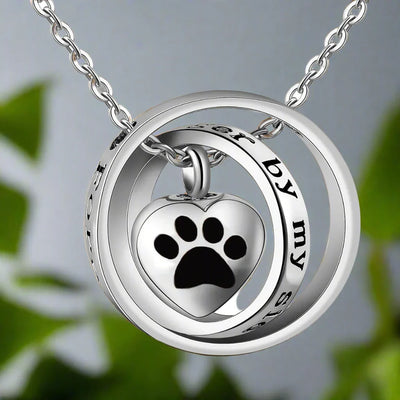 Stainless Steel Urn Paw Necklace
