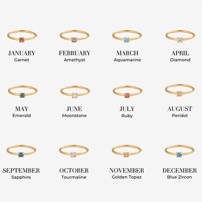 Unique Birthstone Rings