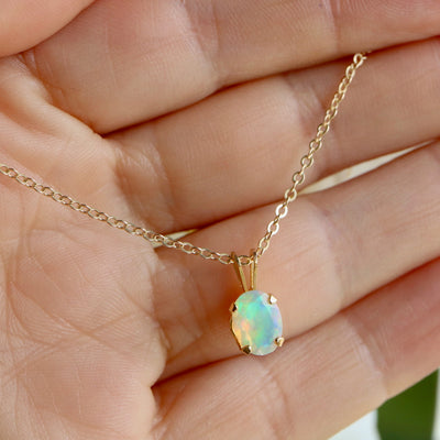 Opal 18K Gold Necklace