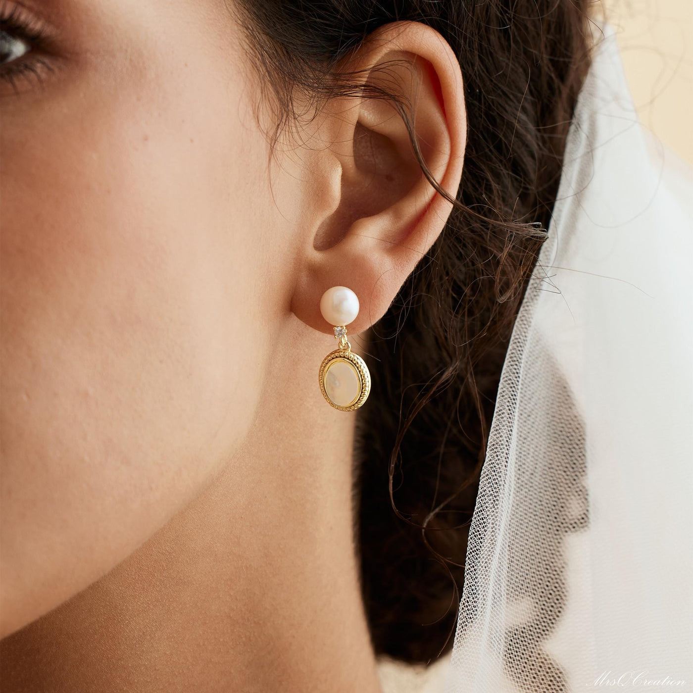 Handmade Vintage Pearl Earrings