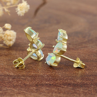 Opal Stud Earrings