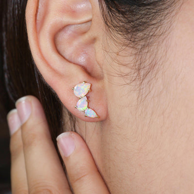 Opal Stud Earrings