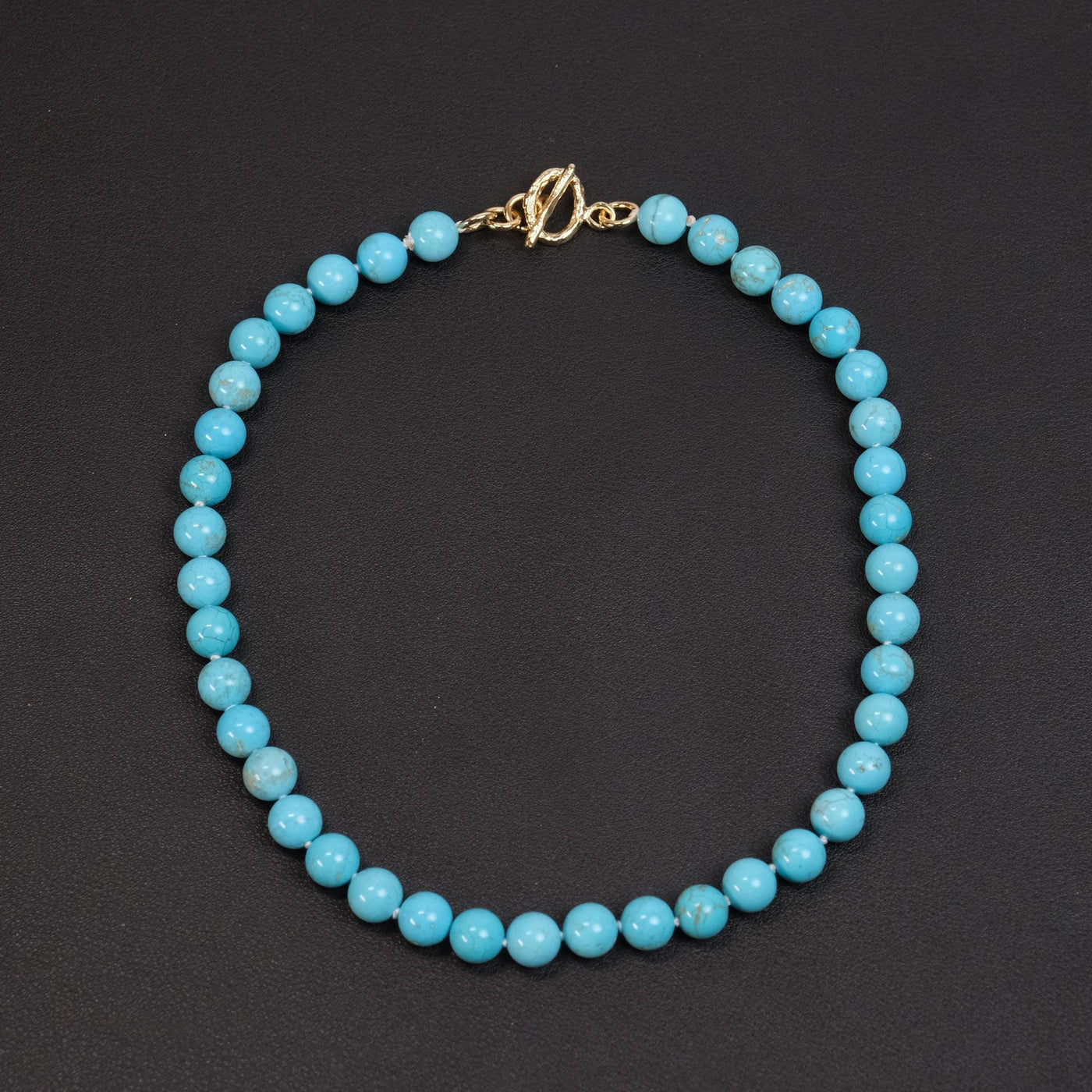 Turquoise Round Gemstone Necklace