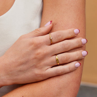 Love - Crystal Heart Ring